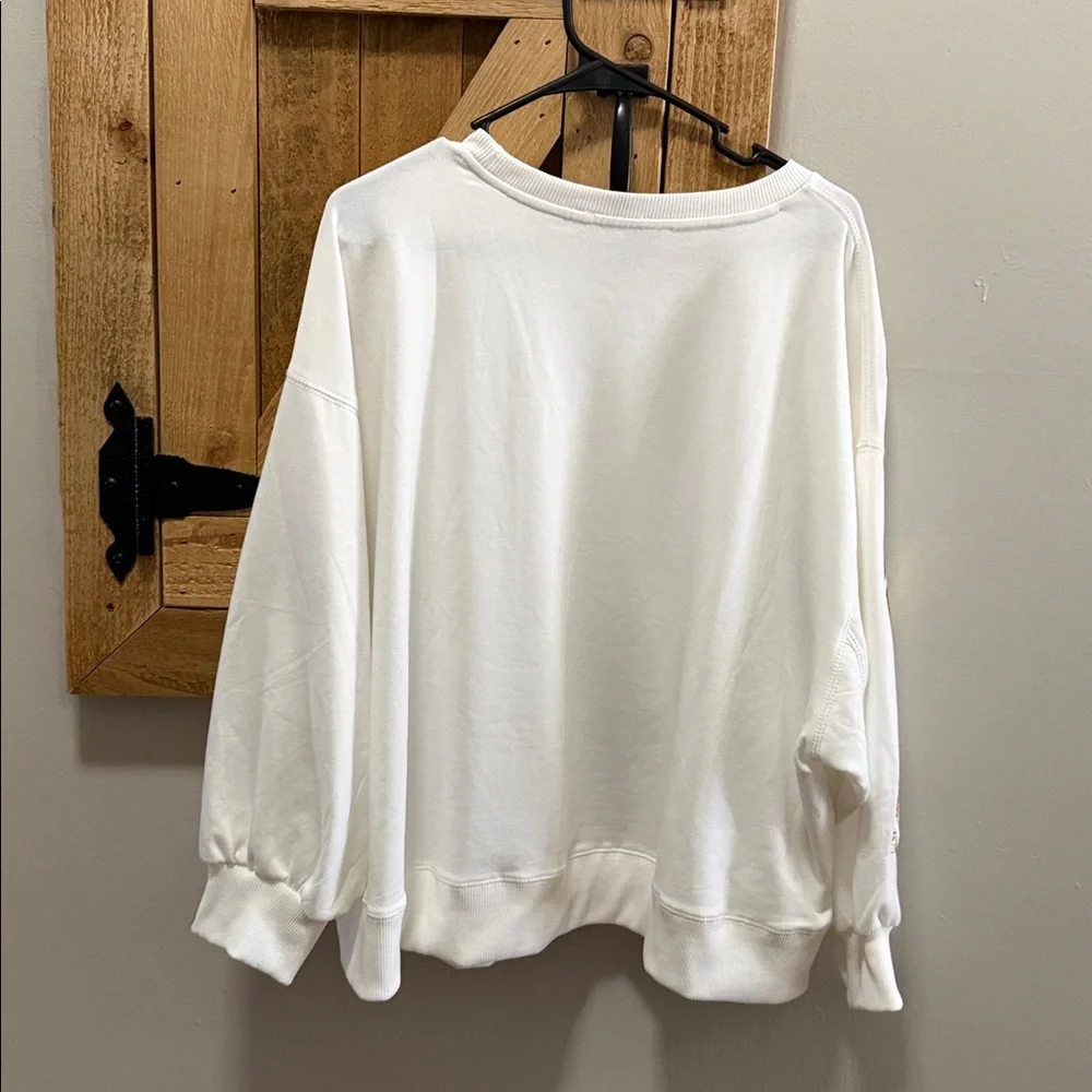 MARY SQUARE millie football-sequin sweatshirt in gold